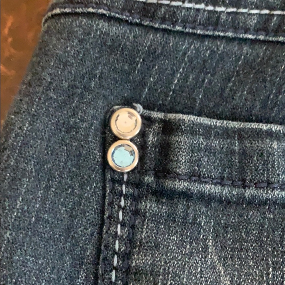 Authentic Componix Skinny Crystal Button Jeans - image 6